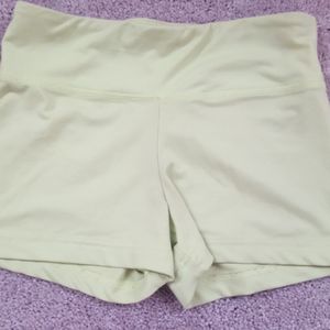 Lime green workout shorts